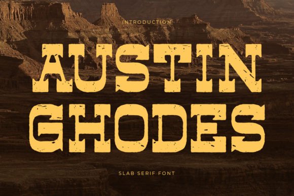Austin Ghodes: A Luxurious Slab Serif Font for Editorial Design