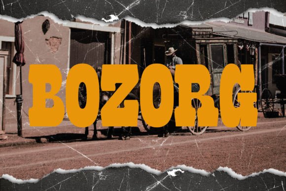 Bozorg: A Bold Slab Serif Font for Modern Business Branding