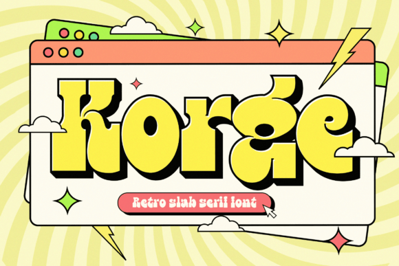 Discover Korge: The Perfect Retro Bold Slab Serif Font