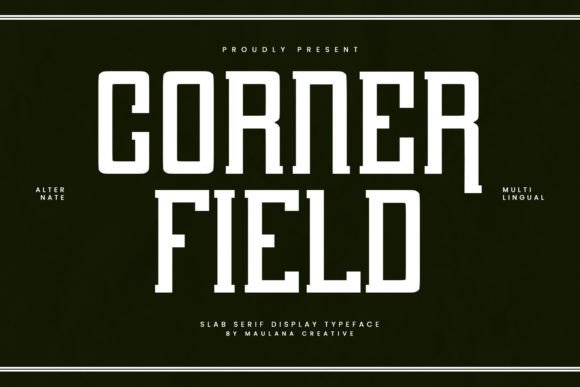Enhance Your Brand with Corner Field Slab Serif Font