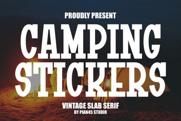 Enhance Your Brand with the Versatile Camping Stickers Font