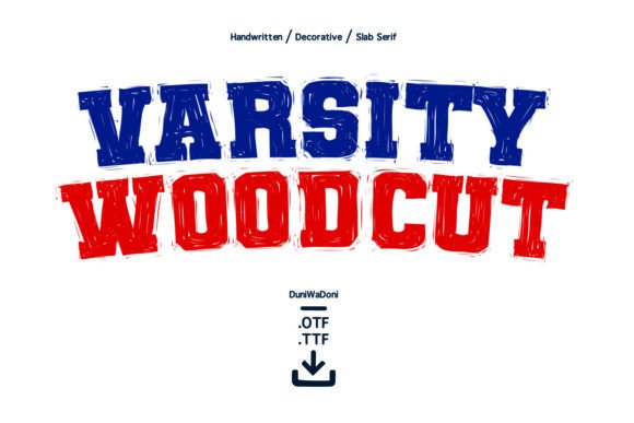 Enhance Your Brand with Varsity Woodcut Font