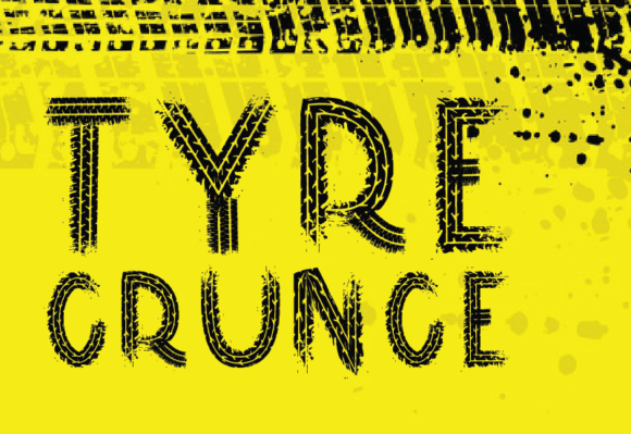 Exploring Tyre Grunge: A Bold Slab Serif Font for Creative Branding