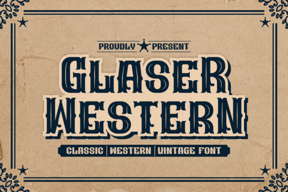 Glaser Western: A Bold and Assertive Slab Serif Font