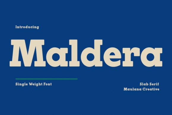 Maldera: The Bold Serif Font for Stunning Campaigns