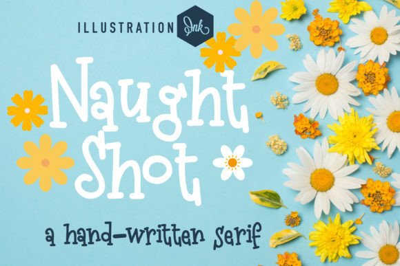 Naught Shot: A Whimsical Slab Serif Font for Crafters