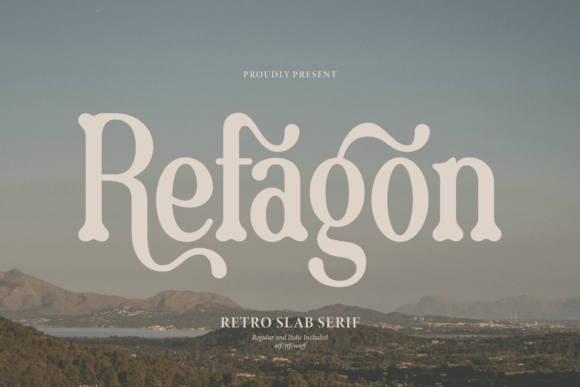 Refagon: A Retro Slab Serif Font for Modern Publishing