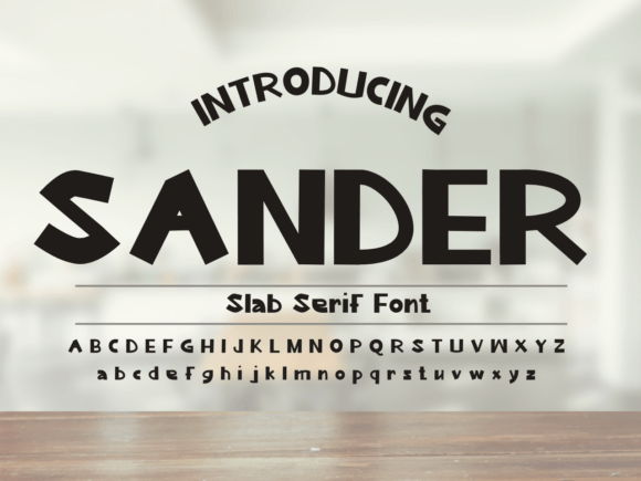 Sander: A Sweet and Friendly Slab Serif for Marketers