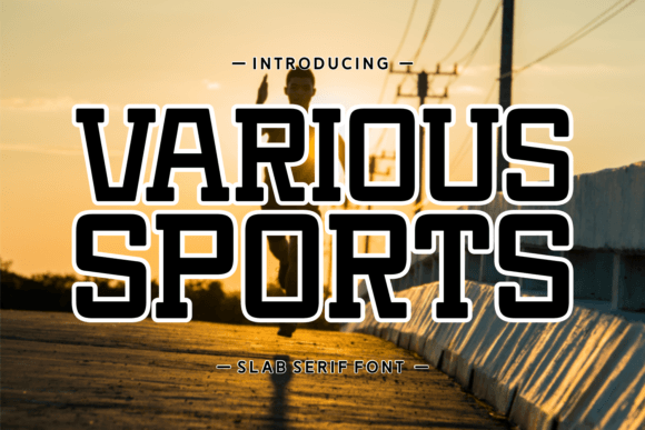 Various Sports: A Slab Serif Font for Professional Design